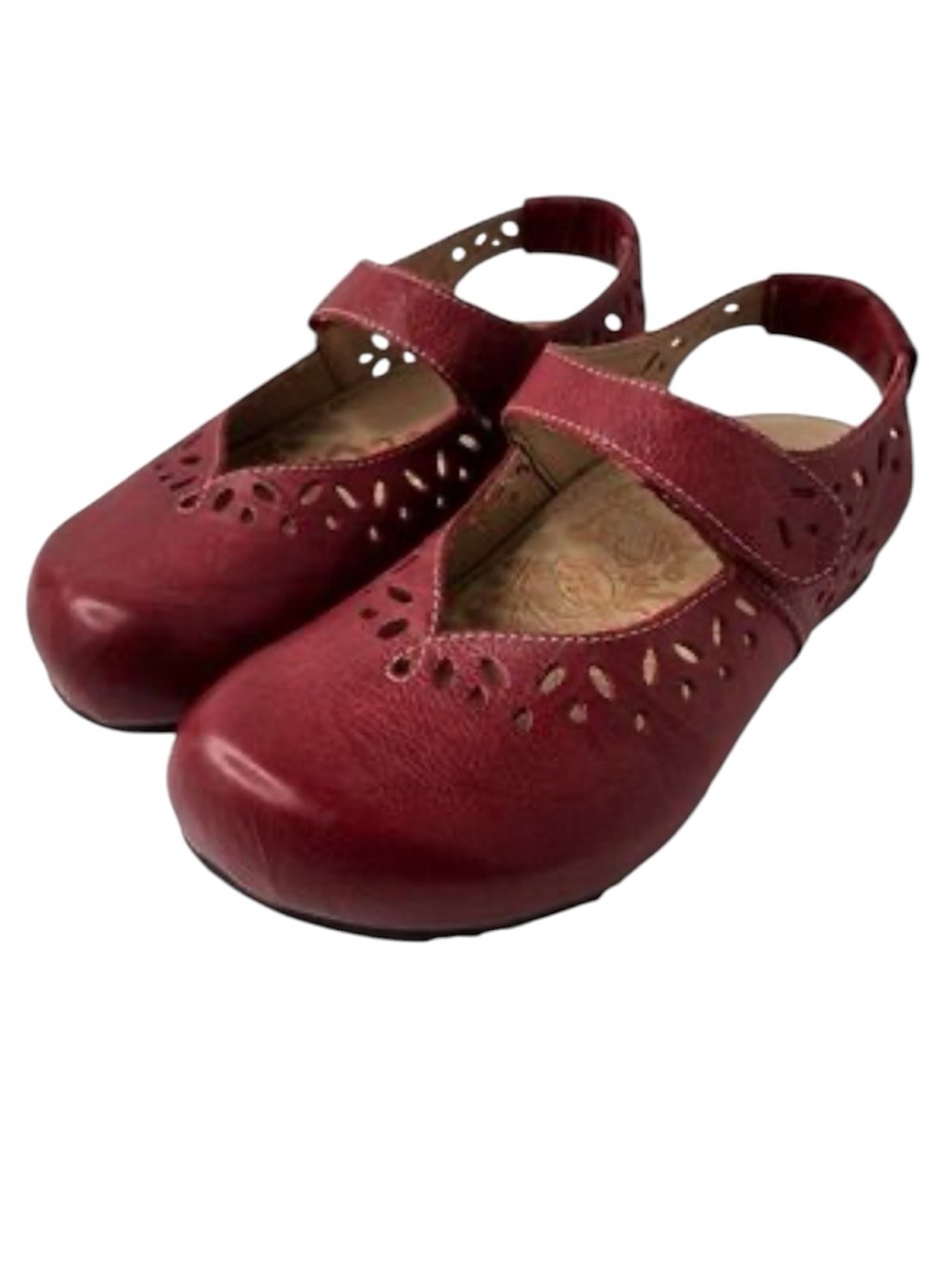 Aetrex Cheryl Red Leather Mary
Jane Slingback Sandals Boho
Comfort SZ 8 EU 38